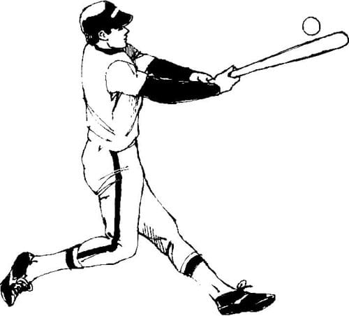 baseball player drawings