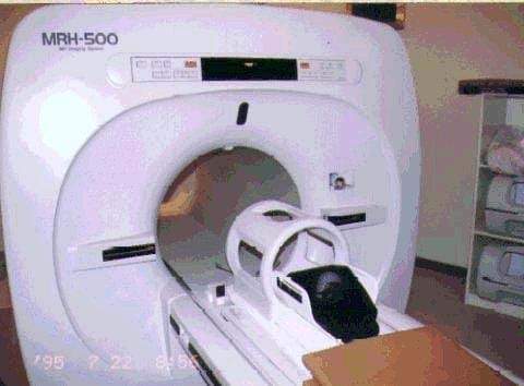 This is an image of a current MRI machine.