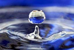 A water drop.