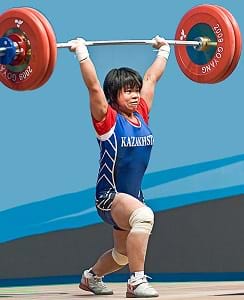 Zulfiya Chinshanlo World Champion 2009 53kg class Kazakhstan in Olympic Weightlifting.