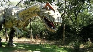 The Indroda Dinosaur at Fossil Park in Gandhinagar, India.
