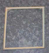 Photo shows a square shape made from four straws taped together.
