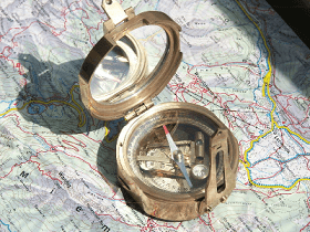 A geological Stanley compass with an inclinometer.