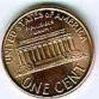 A photograph shows a copper penny: ONE CENT, United States of America.