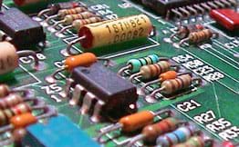 A close-up photograph of an electrical circuit.