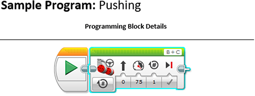 Screenshot shows programming block and details.