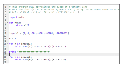 A screen capture image shows lines of computer programming code. Some of the lines of code are lacking comments.