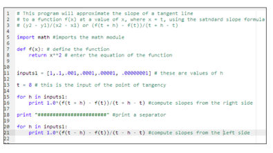 A screen capture image shows lines of computer programming code, just like that in Figure 3, but with all the comments inserted.