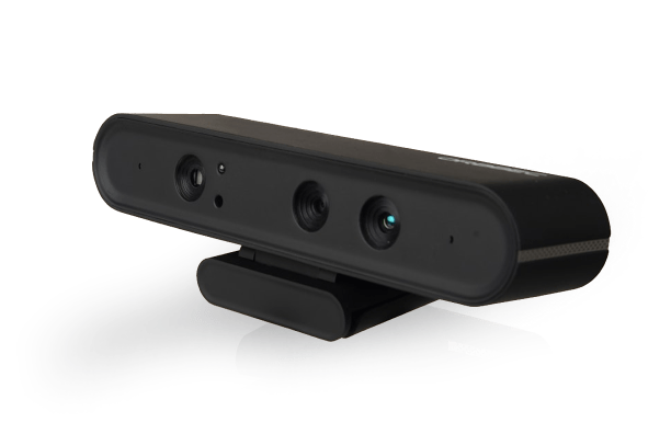 A stock photo shows an Orbbec 3D Astra Pro camera; the device is made of black plastic with one camera and two sensors.