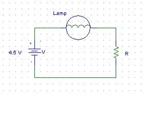 Diagram shows the simple circuit built in this activity.