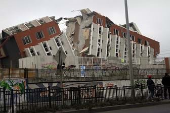 A building destroyed in Concepción during the 2010 Chile Earthquake.