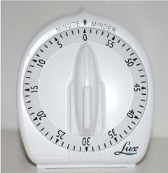 A Lux long ring timer.
