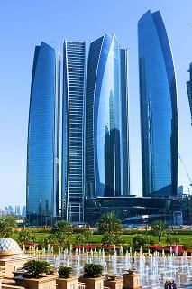 The Etihad Towers in Abu Dhabi.