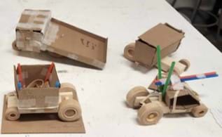Student-designed examples of Creative Crash Testing models