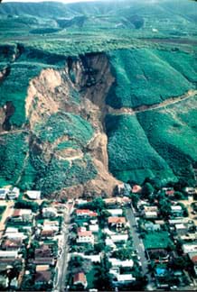 effects of landslides on environment