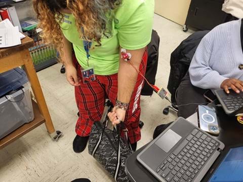 A photo showing another student prototype. A photo showing another student prototype.