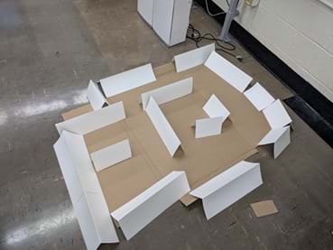 A photo showing the maze for the ultimate challenge. A photo showing the maze for the ultimate challenge.