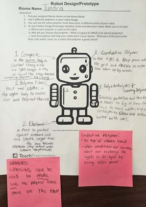 A photo showing an example of submitted student work with modifications ready to be graded using the grading rubric. A photo showing an example of submitted student work with modifications ready to be graded using the grading rubric.